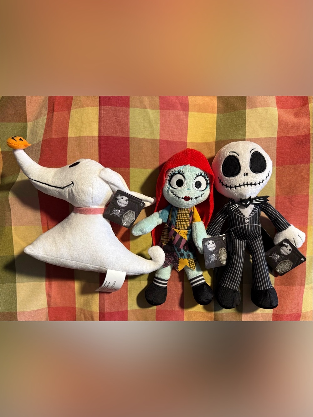 Disney The Nightmare Before Christmas Plush Set - Jack, Sally, Zero